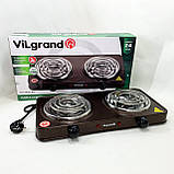 Зручна плита для кухні ViLgrand VHP132 2000 Вт, Плита електро для домашнього приготування UT-69, фото 3