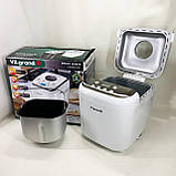 Хлібопічка з відстрочкою старту ViLgrand VBM6091 600 Вт, 19 програм, Бюджетна хлібопіч BL-69, фото 2