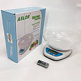 Точні електронні ваги для товарів QZ-129A 5кг, Кухонні ваги для кондитера Кухонні на акумуляторі KV-38, фото 4