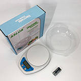 Точні електронні ваги для товарів QZ-129A 5кг, Кухонні ваги для кондитера Кухонні на акумуляторі KV-38, фото 5