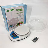 Точні електронні ваги для товарів QZ-129A 5кг, Кухонні ваги для кондитера Кухонні на акумуляторі KV-38, фото 7