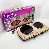 Двоконфорочна дискова електроплита DARIO DHP122B 2100 Вт, Варильна настільна плита PL-42, фото 5