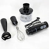 Блендер з великою чашею, Блендер подрібнювач для коктейлів, Блендер класичний нержавіюча сталь SX-37, фото 8