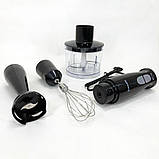 Блендер з великою чашею, Блендер подрібнювач для коктейлів, Блендер класичний нержавіюча сталь SX-37, фото 6