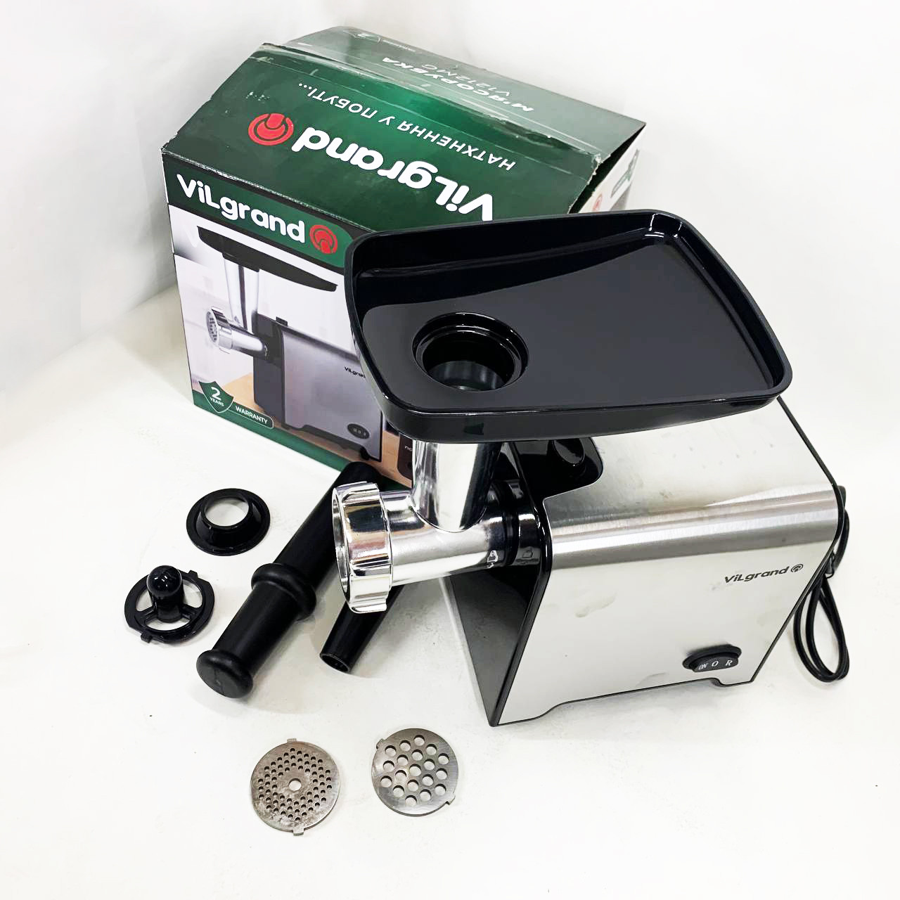 Кращі електро м'ясорубки для дому, М'ясорубка з функцією овочерізки 'ясорубка кухонна шнекова SC-17, фото 1