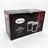 Подвійна склянка для кави Con Brio CB-8535-2 350 мл 2 шт, Чашки з подвійним дном для чаю ZA-67, фото 5