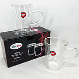 Набір чашок з подвійними стінками боросилікатне скло Con, Чашки для кави подвійні HV-35, фото 5