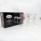 Набір чашок з подвійними стінками боросилікатне скло Con, Чашки для кави подвійні HV-35, фото 7