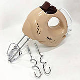 Кухонний ручний міксер хороший MAGIO, Міксер для кухонної роботи Дрібний побутовий MH-10, фото 5