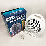 Ефективний тепловентилятор SeaBreeze, Вітродуйка кімнатна, Оригінальний портативний обігрівач IG-17, фото 8