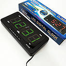 Настільний електронний годинник цифра Caixing, Настільний годинник з електронною індикацією AC-96, фото 6