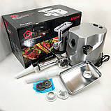 Потужна побутова електром'ясорубка для дому DOMOTEC MS-2021S 3000 Вт, М'ясорубка для приготування VS-45, фото 3