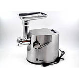 Потужна побутова електром'ясорубка для дому DOMOTEC MS-2021S 3000 Вт, М'ясорубка для приготування VS-45, фото 7