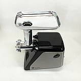 Електрична м'ясорубка з металевим редуктором Domotec, М'ясорубка 3 в 1 'з 4 насадками HZ-45, фото 5