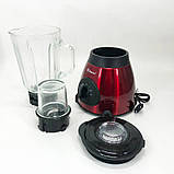 Стационарный блендер для твердых продуктов DOMOTEC, Кухонний блендер для овочів овочів QJ-21, фото 5