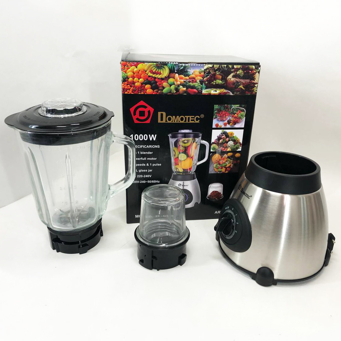 Блендер для кухні подрібнювач з чашею Domotec, Портативный блендер для смузи, Блендери кухонні GJ-97, фото 1