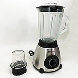 Блендер для кухні подрібнювач з чашею Domotec, Портативный блендер для смузи, Блендери кухонні GJ-97, фото 3