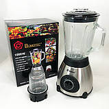 Блендер для кухні подрібнювач з чашею Domotec, Портативный блендер для смузи, Блендери кухонні GJ-97, фото 6