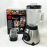 Блендер для кухні подрібнювач з чашею Domotec, Портативный блендер для смузи, Блендери кухонні GJ-97, фото 9
