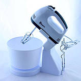 Міксер електричний побутовий Domotec, Ручний міксер-мішалка, Міксер для крему для обличчя CQ-23, фото 5