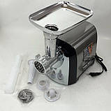 Побутова електром'ясорубка для м'яса з насадками Magio MG-269 2400 W, М'ясорубка металева SR-50, фото 6