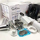 Електрична м'ясорубка з безліччю насадок Suntera SMG-5454SS 2200 Вт, Електрична м'ясорубка 2в1 HT-13, фото 3