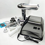 Електрична м'ясорубка з безліччю насадок Suntera SMG-5454SS 2200 Вт, Електрична м'ясорубка 2в1 HT-13, фото 7