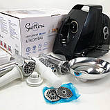 М'ясорубка з шинковкою кубиками Suntera SMG-5425B, Побутова м'ясорубка з насадками FA-13, фото 4