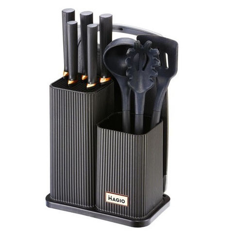 Набори лопаток для кухні Magio MG-1099B, Комплект кухонного начиння, Силіконові кухонні приналежності SB-42, фото 1