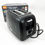 Тостер для грінок з підігрівом, Тостер хорошої якості з піддоном для збору крихт SF-92, фото 6