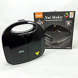 Міні вафельниця, Електровафельниця, Функціональна вафельниця, Побутова вафельниця Потужна QC-91, фото 2