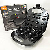 Міні вафельниця, Електровафельниця, Функціональна вафельниця, Побутова вафельниця Потужна QC-91, фото 6