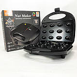 Міні вафельниця, Електровафельниця, Функціональна вафельниця, Побутова вафельниця Потужна QC-91, фото 9