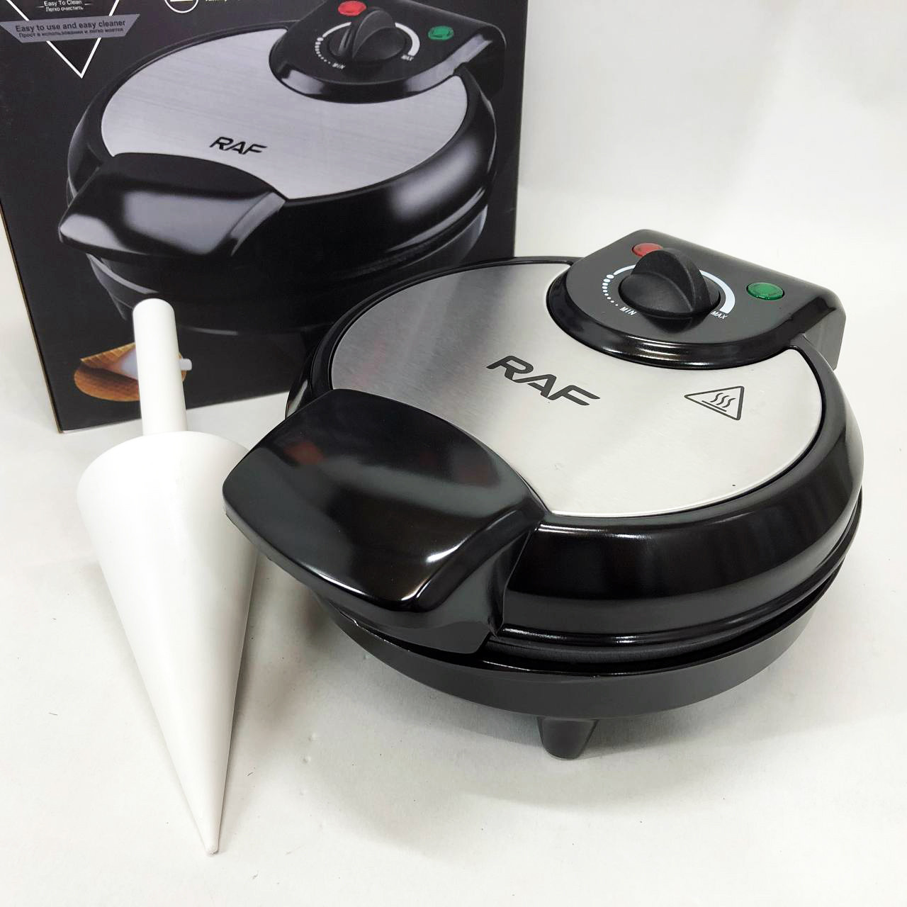 Вафельниця з антипригарним покриттям для тонких вафель, Вафельниця електрична побутова для дому ET-97, фото 1