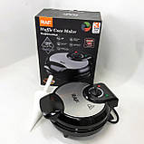 Вафельниця з антипригарним покриттям для тонких вафель, Вафельниця електрична побутова для дому ET-97, фото 3