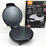 Вафельниця з антипригарним покриттям для тонких вафель, Вафельниця електрична побутова для дому ET-97, фото 4