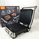 Настільний електрогриль для кухні RAF R.238 2200 Вт, Бутербродниця електрогриль, Гриль для м'яса овочів NH-75, фото 6