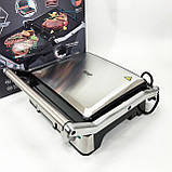 Настільний електрогриль для кухні RAF R.238 2200 Вт, Бутербродниця електрогриль, Гриль для м'яса овочів NH-75, фото 10