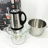 Електричний блендер для збивання RAF, Блендер із нержавіючою сталлю ножів для пюре і коктейлів LJ-51, фото 9