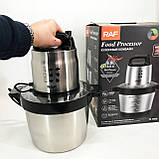 Блендер з гострим лезом RAF R.7008 6 л 1600 Вт, Блендер із подрібнювачем зручний для кухні VR-86, фото 9