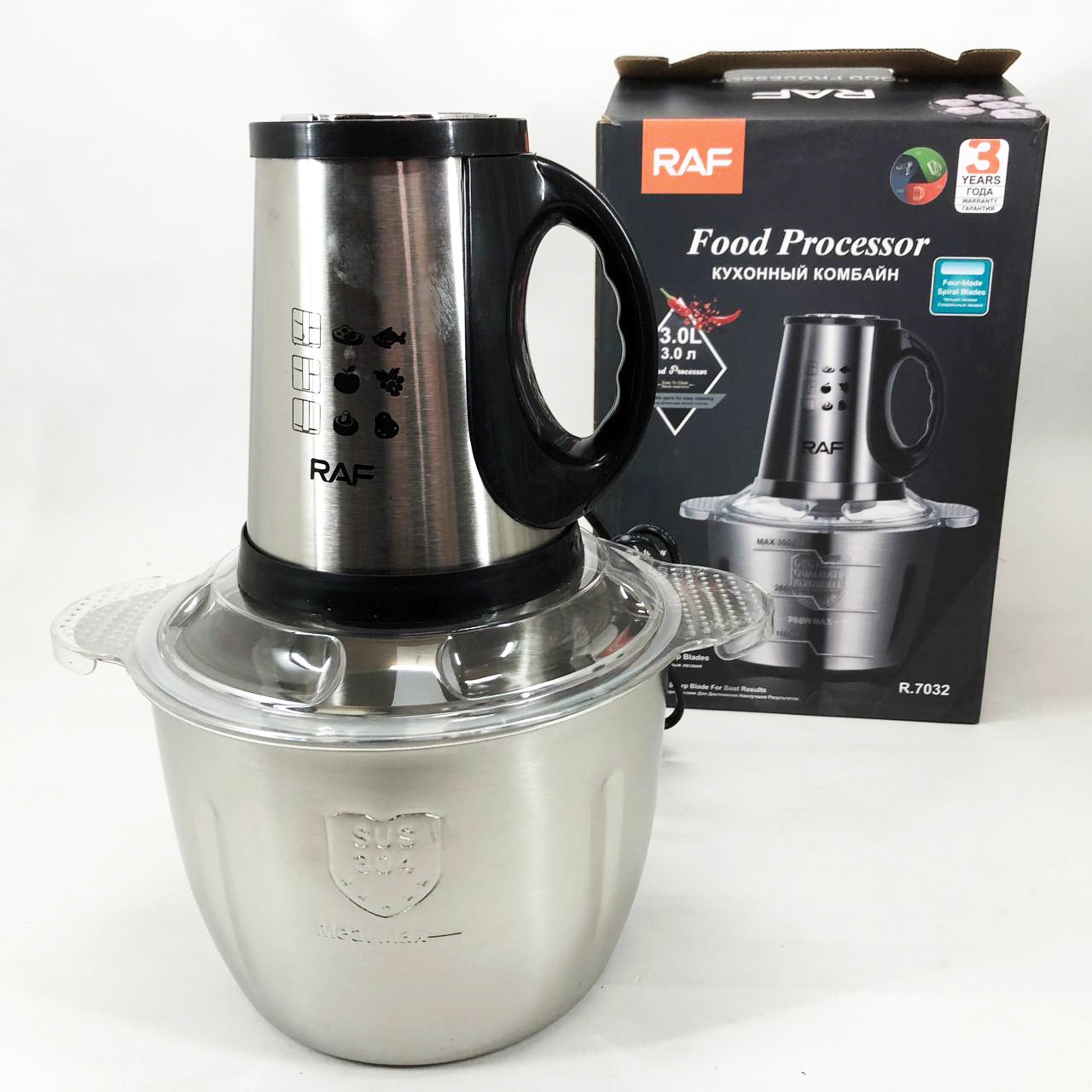Подрібнювач м'яса RAF, Смузи блендер мейкер, Блендер побутовий електричний побутовий домашній ME-29, фото 1