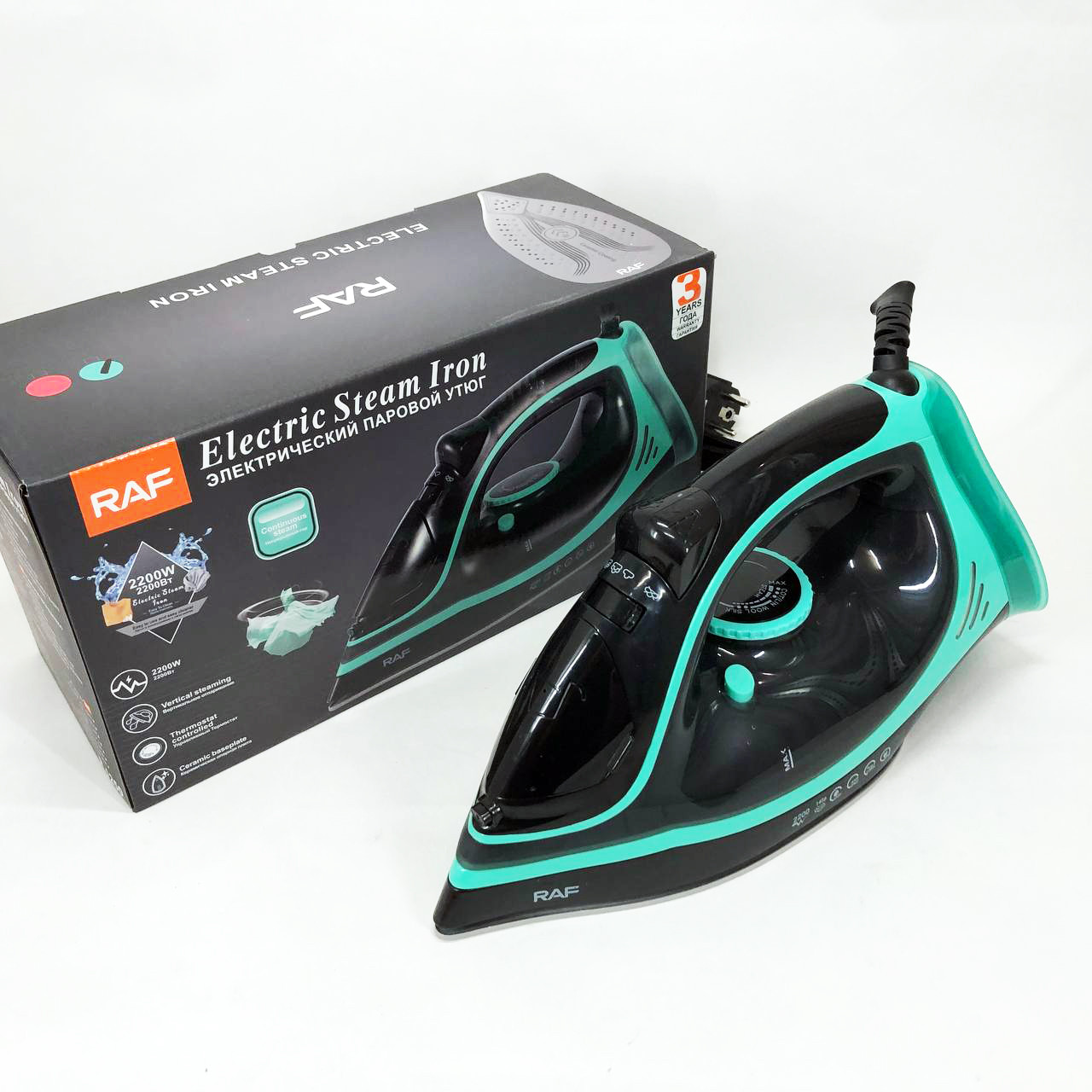 Праска для будь-якого одягу RAF, Домашня праска з парою Ефективна парова для одягу GW-69, фото 1