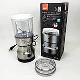 Машинка для помелу кави маленька RAF, Кавомолка для кави, Кавомолка електрична найкраща WH-66, фото 7