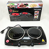 Плита електрична настільна професійна, Стильна електроплита, Якісна настільна електроплита CJ-30, фото 8