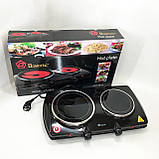 Плита електрична настільна професійна, Стильна електроплита, Якісна настільна електроплита CJ-30, фото 6