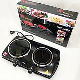 Плита електрична настільна професійна, Стильна електроплита, Якісна настільна електроплита CJ-30, фото 7