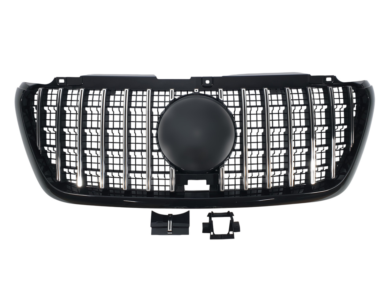 Решітка радіатора ( GT Chrome Black ) на мерседес SPRINTER W907 2017-2025 року, фото 1