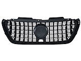 Решітка радіатора ( GT Chrome Black ) на мерседес SPRINTER W907 2017-2025 року, фото 3