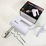 Міксер з різними швидкостями, Зручний міксер для кухні Побутовий з насадками ID-11, фото 5