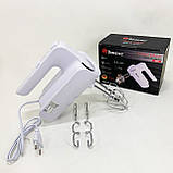 Міксер з різними швидкостями, Зручний міксер для кухні Побутовий з насадками ID-11, фото 3